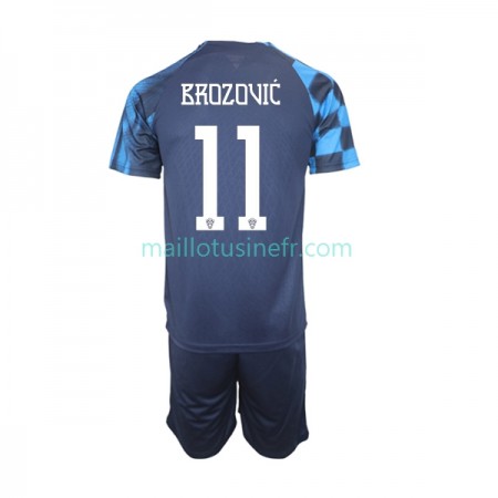 Maillot de Foot Croatie Brozovic 11 Extérieur Coupe du monde 2022 - Enfant